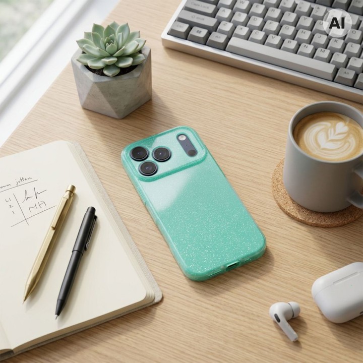 Чехол для iPhone 18 Pro / 17 Pro Clear Case 2 mm Blink мятный