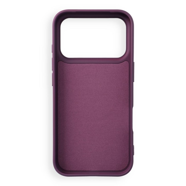 Чехол для iPhone 18 Pro / 17 Pro Silicone Mag Cover совместимый с MagSafe (big hole) бордовый
