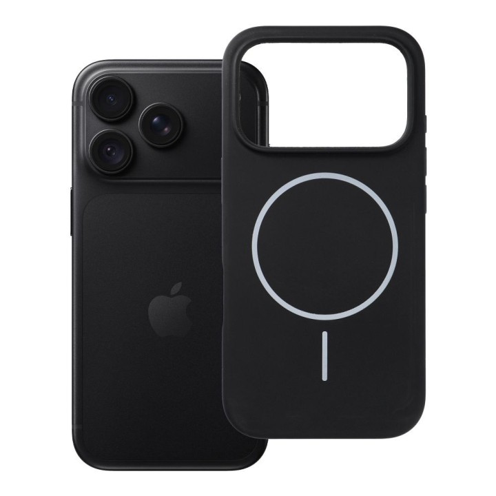 Case for iPhone 18 Pro / 17 Pro Silicone 2mm (big hole) compatible with MagSafe black