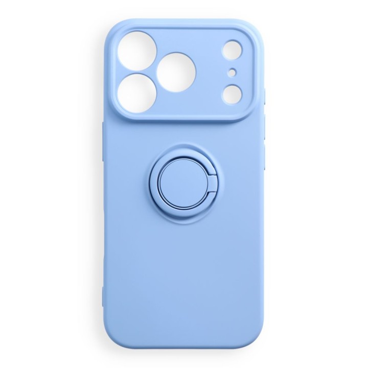 Чехол для iPhone 18 Pro / 17 Pro Silicone Ring голубой