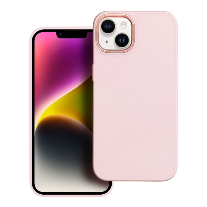 Чехол для iPhone 18 Pro Max / 17 Pro Max Frame пудрово-розовый