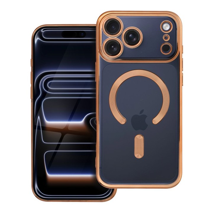 Чохол для iPhone 18 Pro Max / 17 Pro Max Electro Mag Cover сумісний із MagSafe золотий