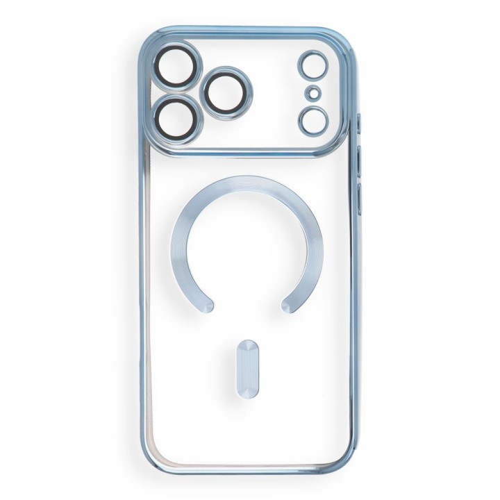 Case for iPhone 18 Pro Max / 17 Pro Max Electro Mag Cover compatible with MagSafe light blue