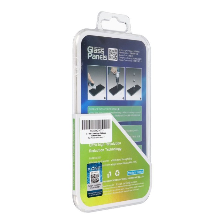 Tempered glass for iPhone 15 PRO MAX X-One 0,3mm