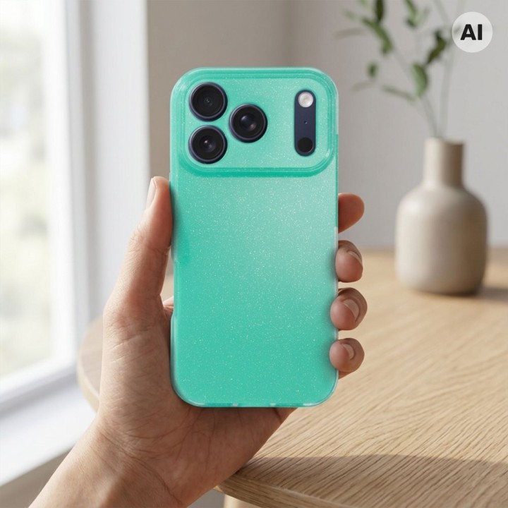 Case for iPhone 18 Pro / 17 Pro Clear Case 2 mm Blink mint
