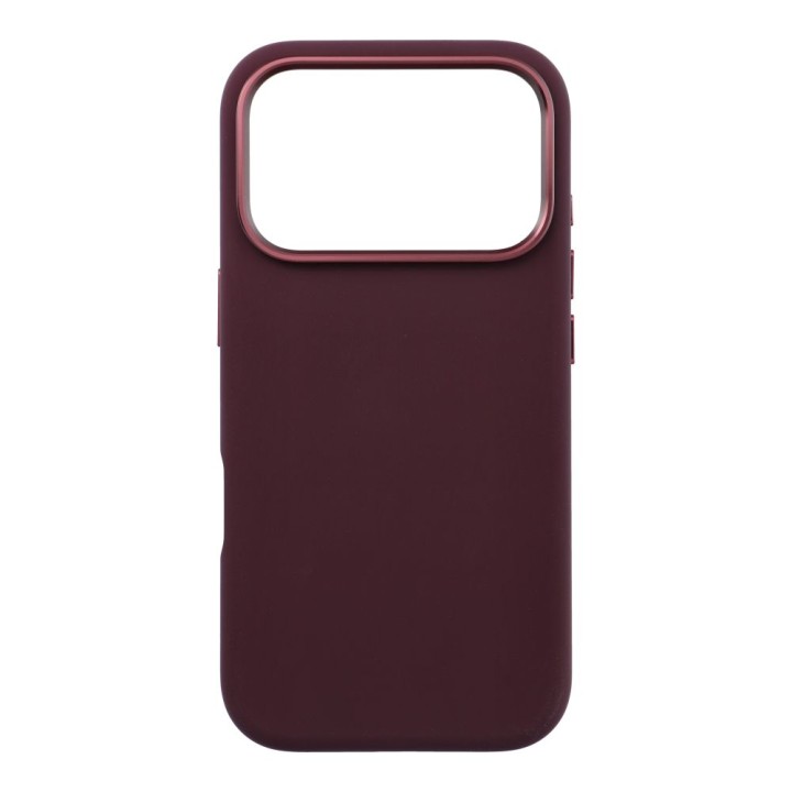 Case for iPhone 18 Pro / 17 Pro Forcell F-Protect Frame Premium compatible with MagSafe dark cherry 0INT