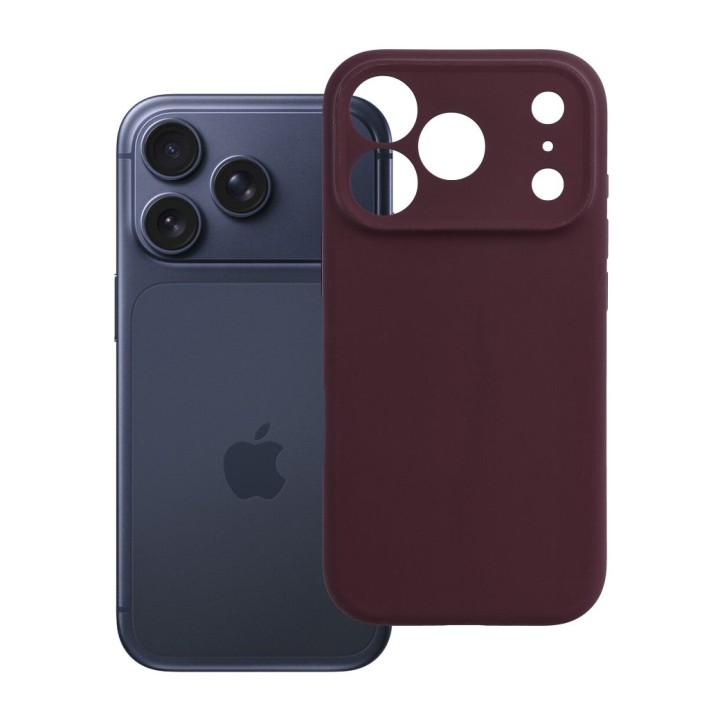 Case for iPhone 18 Pro / 17 Pro Forcell F-Protect Rubber Premium compatible with MagSafe burgundy 0INT