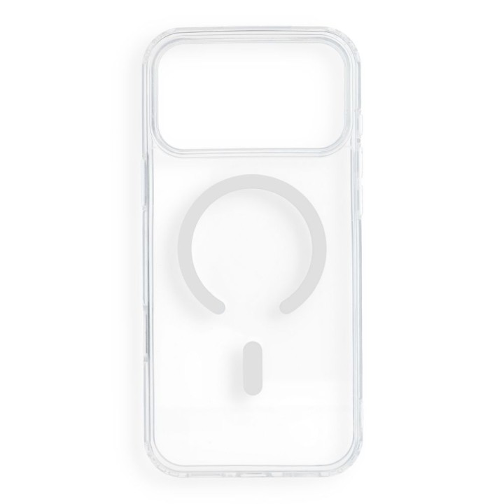 Case for iPhone 18 Pro Max / 17 Pro Max Drop Glue Colorful Ring Mag Cover compatible with MagSafe white