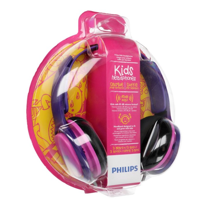 Wired on-ear headphones Jack 3,5 mm Philips SHK2000PK/00 pink
