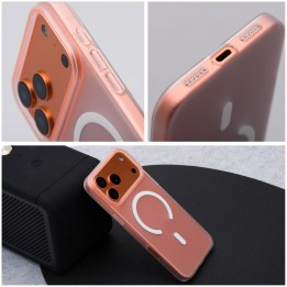 Case for iPhone 18 Pro Max / 17 Pro Max Go Orange compatible with MagSafe transparent