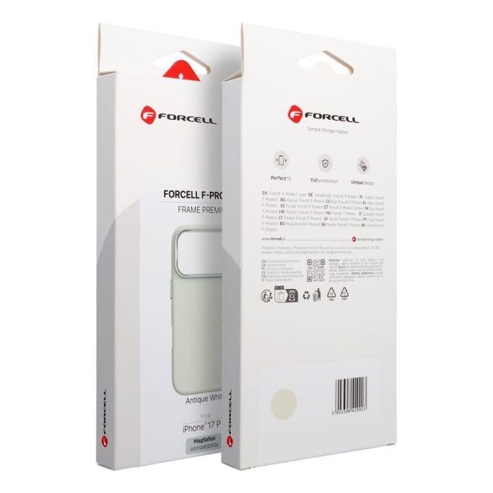 Чохол для iPhone 18 Pro Max / 17 Pro Max Forcell F-Protect Frame Premium сумісний з MagSafe antique white 0INT