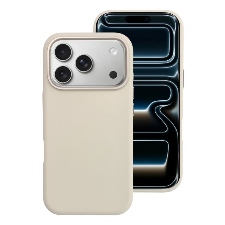 Case for iPhone 18 Pro Max / 17 Pro Max Forcell F-Protect Frame Premium MagSafe compatible antique white 0INT