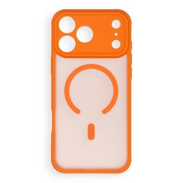 Case for iPhone 18 Pro Max / 17 Pro Max Full Matte Mag Cover compatible with MagSafe orange
