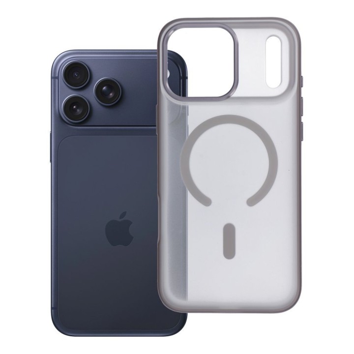 Case for iPhone 18 Pro Max / 17 Pro Max Flexline Mag Cover compatible with MagSafe grey