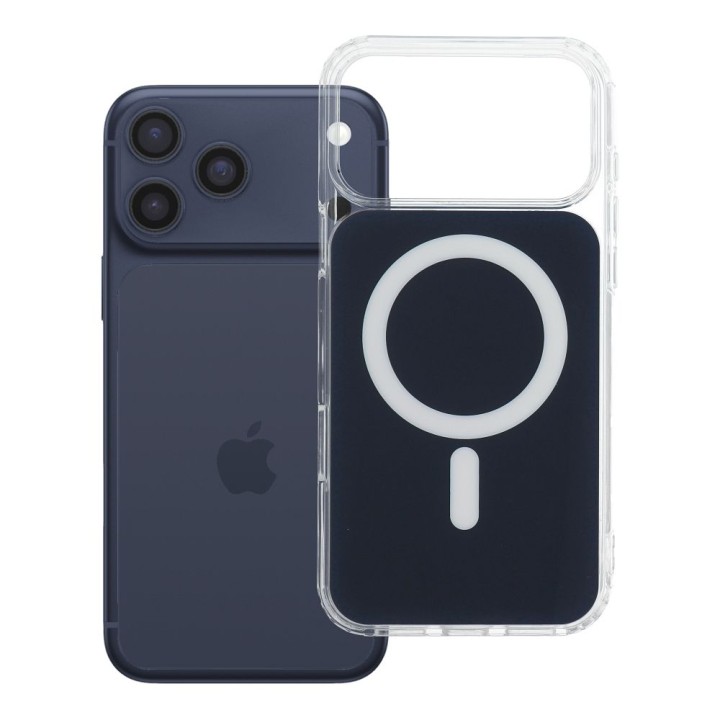 Чехол для iPhone 18 Pro Max / 17 Pro Max Clear Fusion Mag Cover совместимый с MagSafe темно-синий