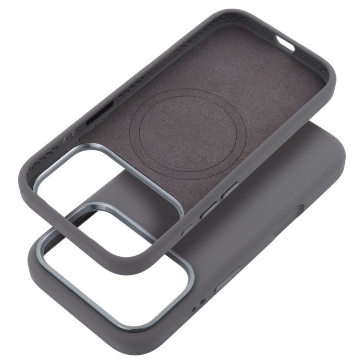 Чохол для iPhone 18 Pro Max / 17 Pro Max Forcell F-Protect Frame Premium сумісний з MagSafe сірий 0INT