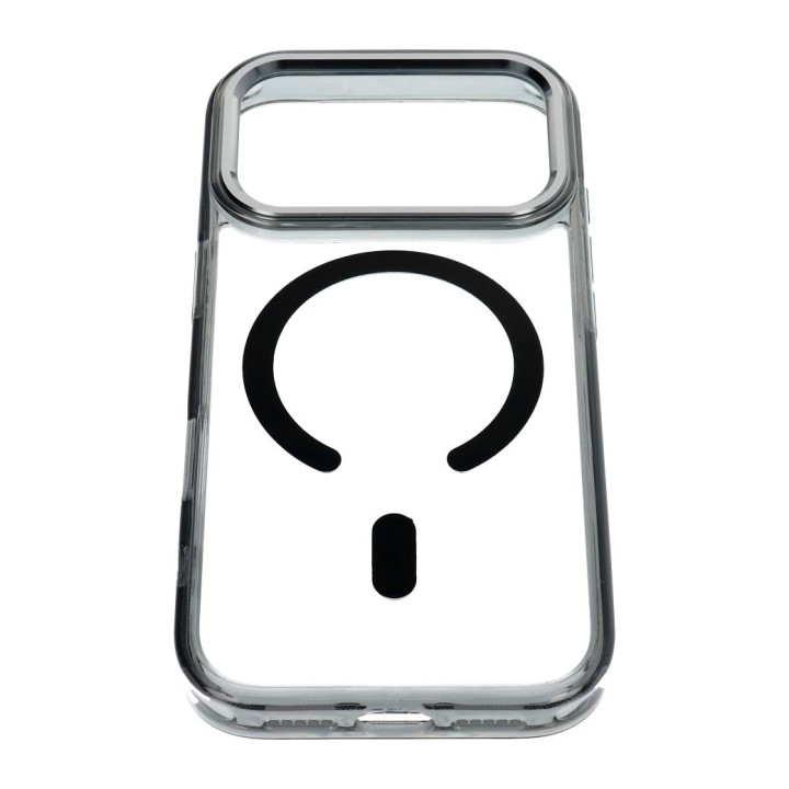 Case for iPhone 18 Pro Max / 17 Pro Max Frame Clear Hybrid Mag Cover MagSafe compatible black