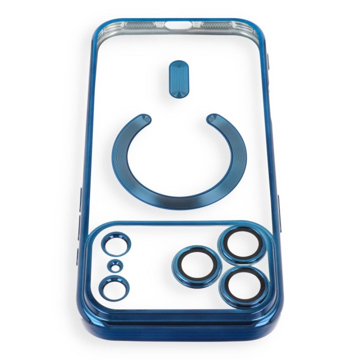 Case for iPhone 18 Pro Max / 17 Pro Max Electro Mag Cover MagSafe compatible navy blue