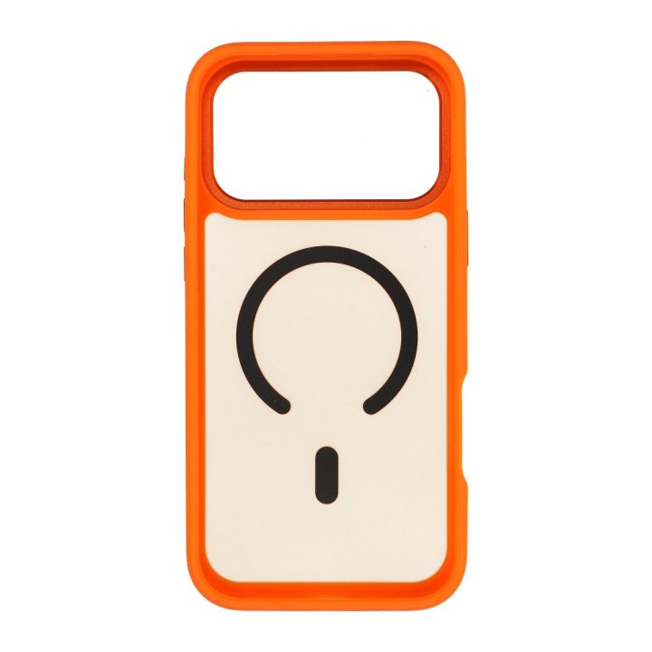 Чехол для iPhone 18 Pro Max / 17 Pro Max Forcell F-Protect Smoke Hybrid Premium совместимый с MagSafe orange 0INT