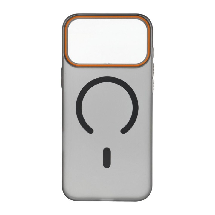 Case for iPhone 18 Pro Max / 17 Pro Max Go Orange compatible with MagSafe black