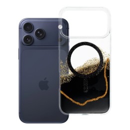 Чехол для iPhone 18 Pro Max / 17 Pro Max Golden совместимый с MagSafe черный