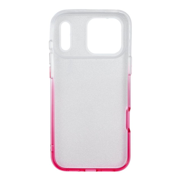 Case for iPhone 18 Pro Max / 17 Pro Max Shining transparent pink