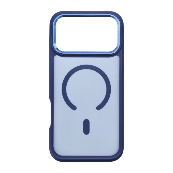 Чохол для iPhone 18 Pro Max / 17 Pro Max Forcell F-Protect Smoke Hybrid Premium сумісний із MagSafe темно-синій 0INT