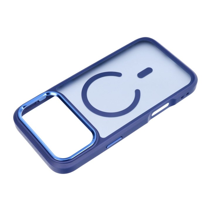 Case for iPhone 18 Pro Max / 17 Pro Max Forcell F-Protect Smoke Hybrid Premium compatible with MagSafe navy blue 0INT