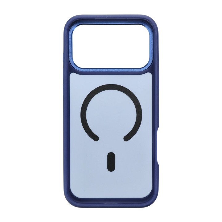 Чохол для iPhone 18 Pro Max / 17 Pro Max Forcell F-Protect Smoke Hybrid Premium сумісний із MagSafe темно-синій 0INT