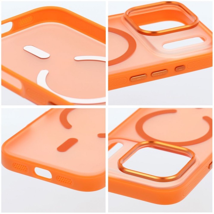 Case for iPhone 18 Pro Max / 17 Pro Max Flexline Mag Cover MagSafe compatible orange