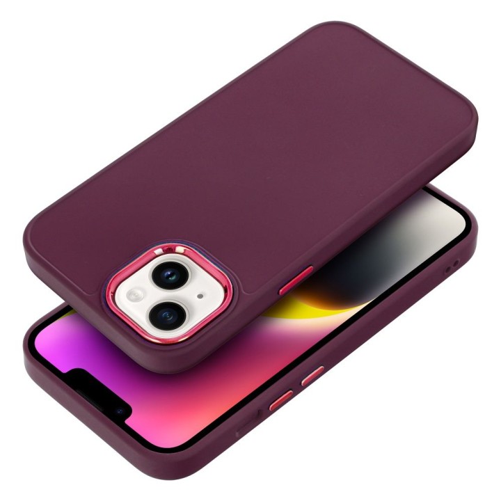 Etui na iPhone 18 Pro Max / 17 Pro Max Frame burgundowy