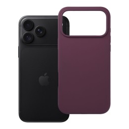 Case for iPhone 18 Pro Max / 17 Pro Max Silicone 2mm (big hole) burgundy