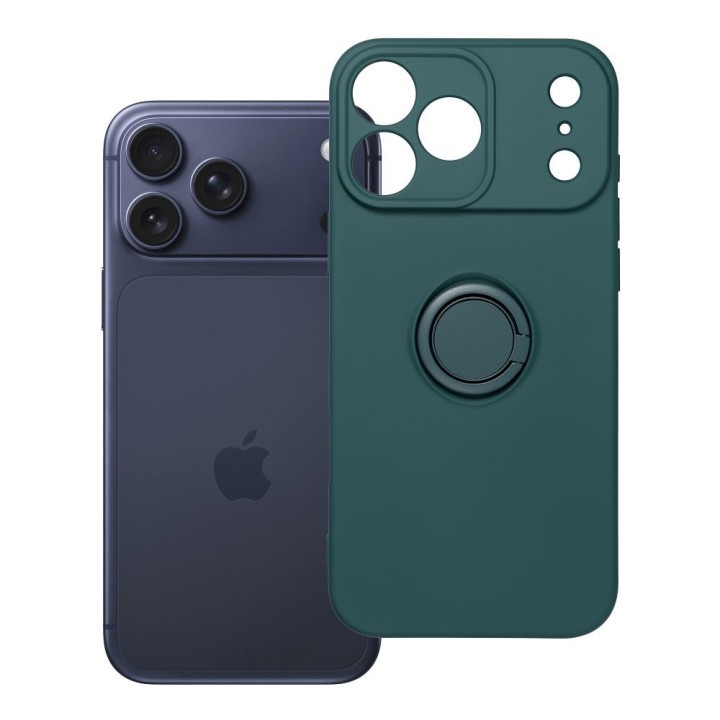 Чехол для iPhone 18 Pro Max / 17 Pro Max Silicone Ring зеленый