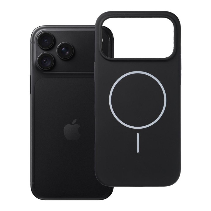 Чохол для iPhone 18 Pro Max / 17 Pro Max Silicone 2mm (big hole) сумісний із MagSafe чорний