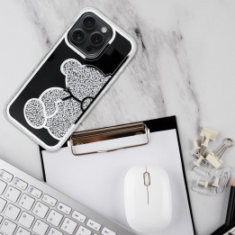 Чохол для iPhone 18 Pro Max / 17 Pro Max Teddy Bear сріблястий