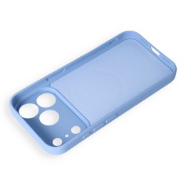 Case for iPhone 18 Pro Max / 17 Pro Max Silicone Mag Cover MagSafe compatible (camera protection) light blue