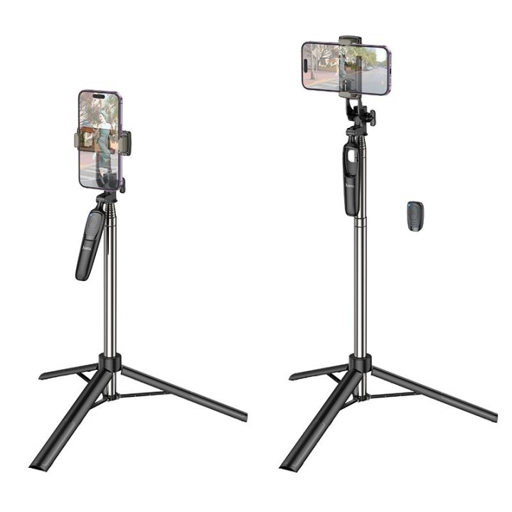 Selfie stick Hoco tripod with remote control wireless K19 black