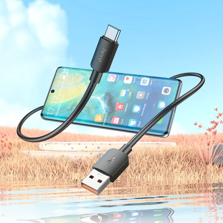 Кабель USB-A – USB-C Hoco PD 6A 100W 1 m X96 чорний