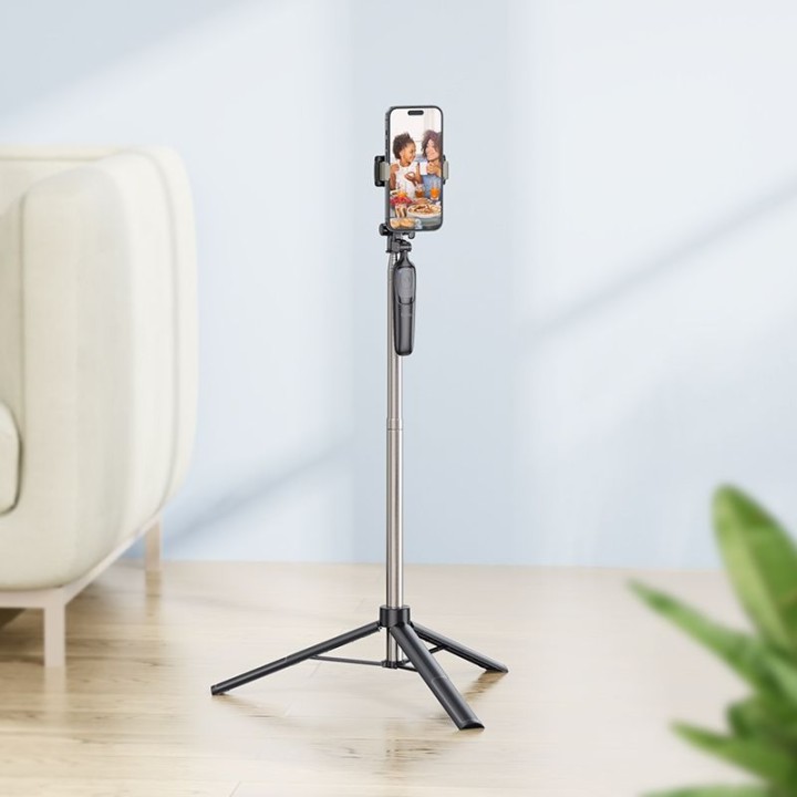 Селфі-монопод Hoco штатив із бездротовим пультом K19 чорний