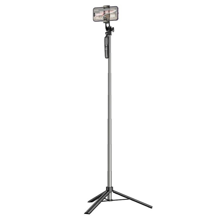 Selfie stick Hoco tripod with wireless remote control K19 black