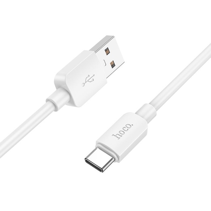 USB-A to USB-C cable Hoco PD 2,4A 27W 1 m X96 white