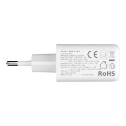 Wall charger for phone VEGER USB A + Type C PD QC3.0 3,25A 65W + USB-C to USB-C cable TR67 white