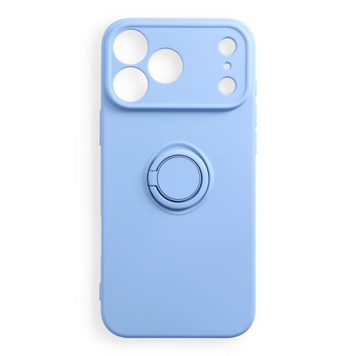 Etui na iPhone 18 Pro Max / 17 Pro Max Silicone Ring jasnoniebieskie