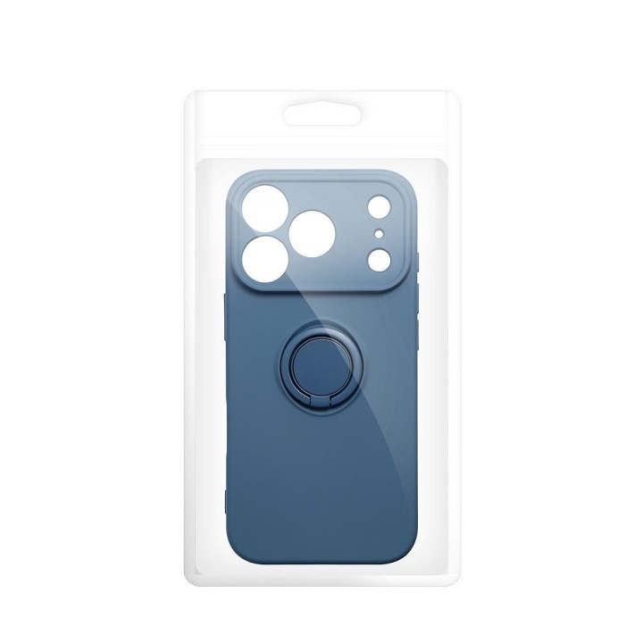 Case for iPhone 18 Pro Max / 17 Pro Max Silicone Ring navy blue