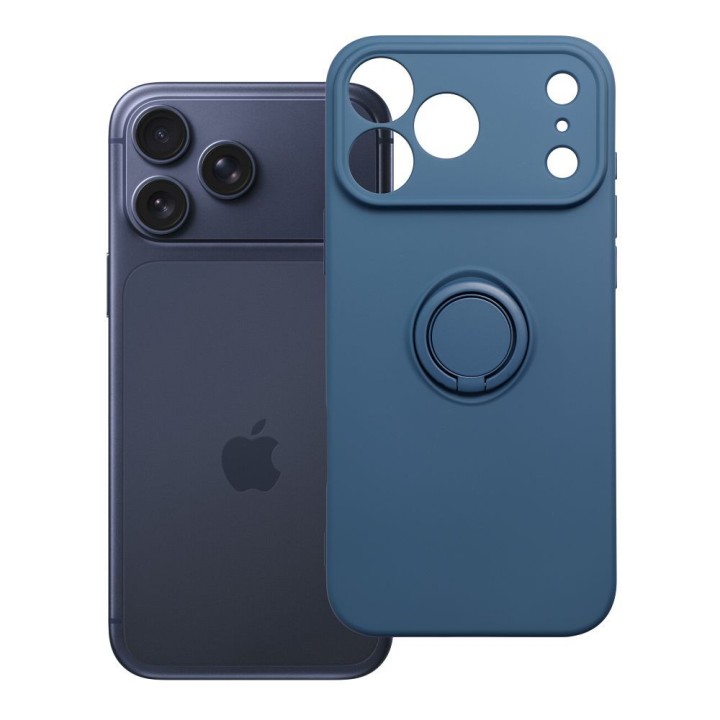 Чохол для iPhone 18 Pro Max / 17 Pro Max Silicone Ring темно-синій