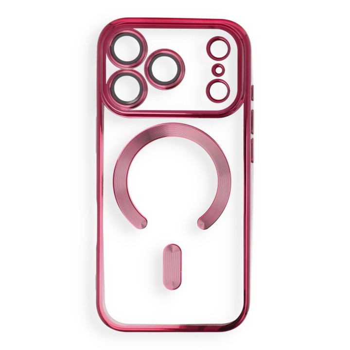 Чохол для iPhone 18 Pro / 17 Pro Electro Mag Cover сумісний із MagSafe бордовий