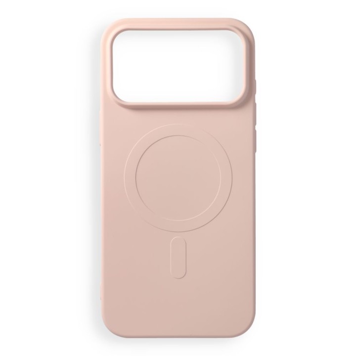 Case for iPhone 18 Pro Max / 17 Pro Max Silicone Mag Cover compatible with MagSafe (big hole) pink