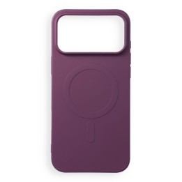 Case for iPhone 18 Pro Max / 17 Pro Max Silicone Mag Cover MagSafe compatible (big hole) burgundy