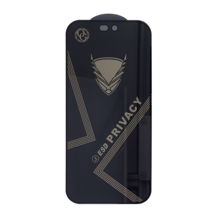 Szkło Hartowane 6D do iPhone 18 PRO OG Premium Privacy Glass czarne