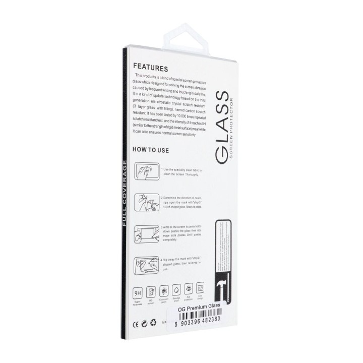Tempered glass 6D for iPhone 18 PRO OG Premium Privacy Glass black